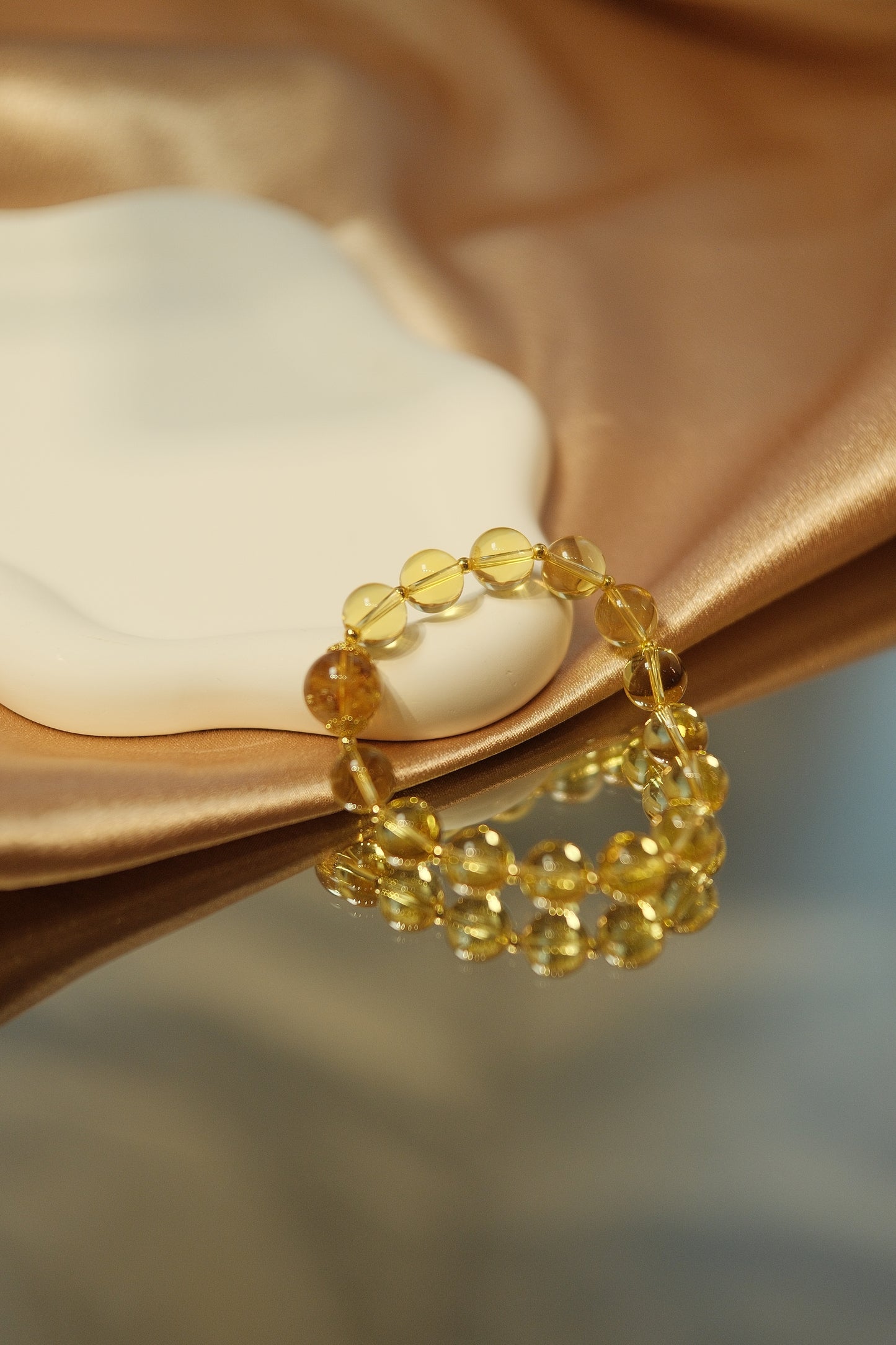 Citrine Halo Bracelet