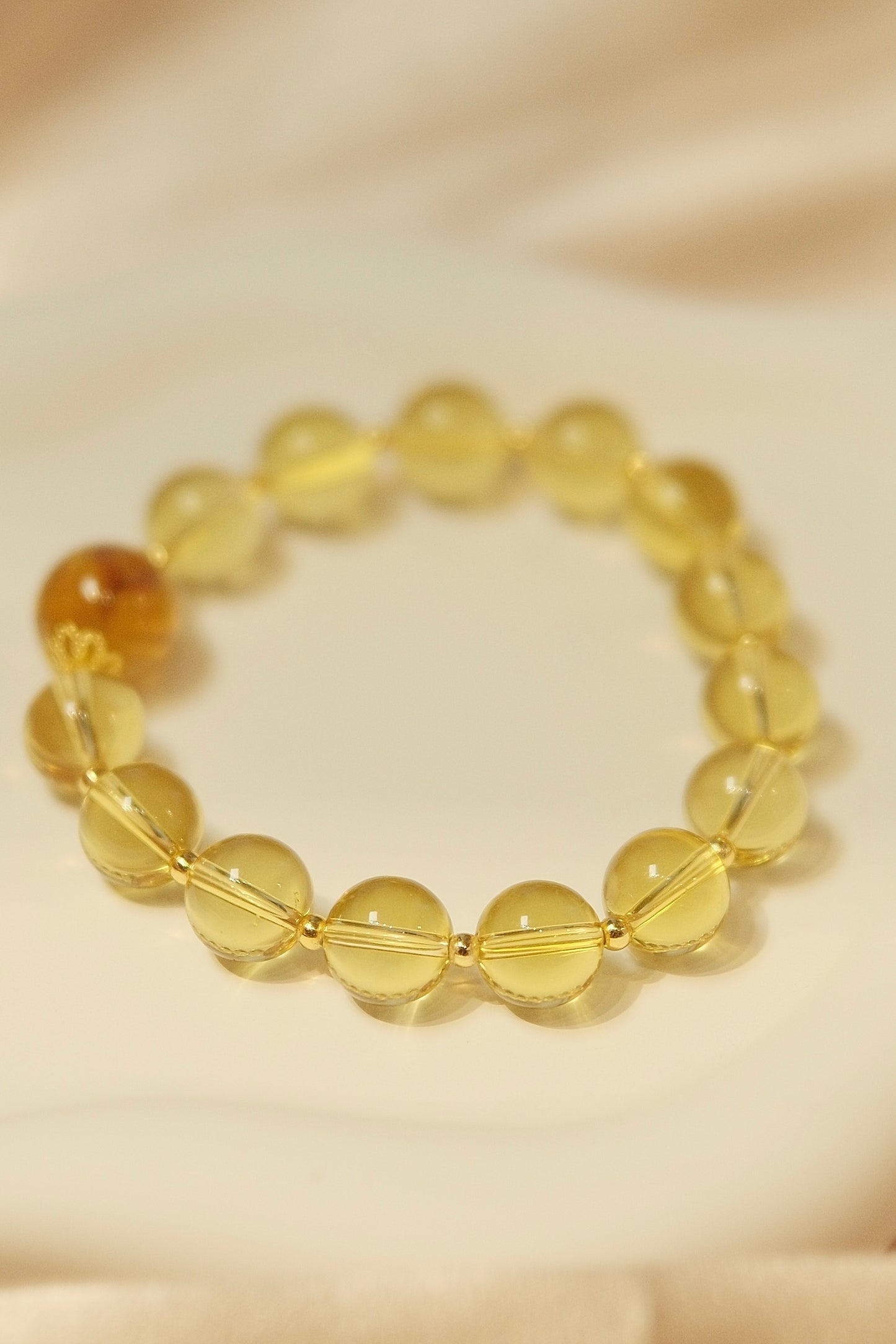 Citrine Halo Bracelet