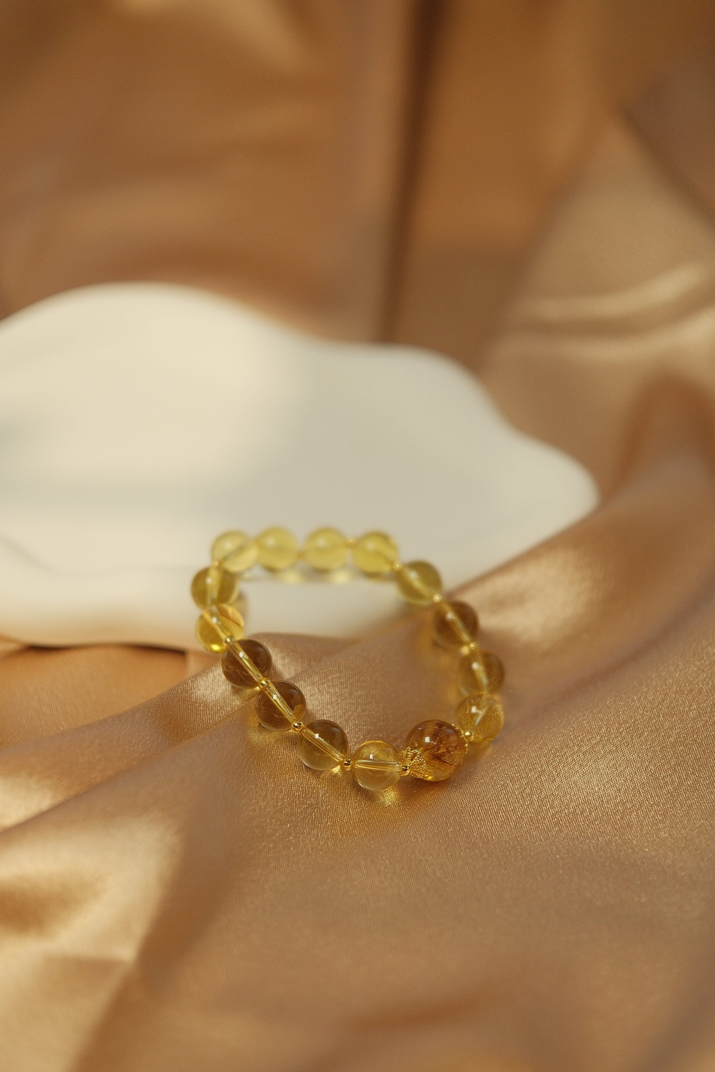 Citrine Halo Bracelet