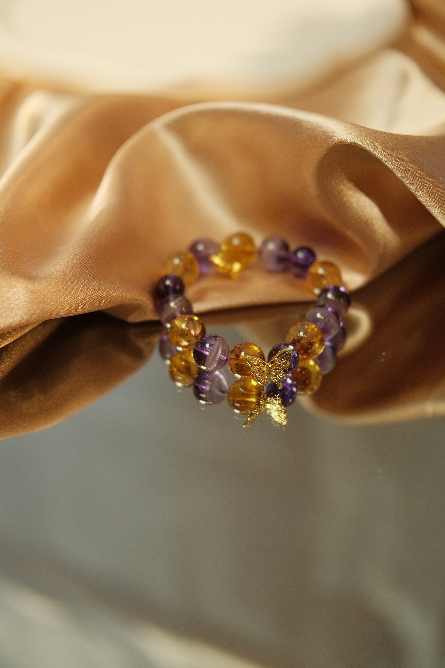 Aurum Améthyste Fire and Ice Duo Bracelet