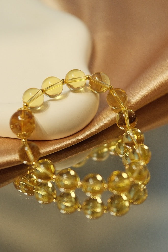 Citrine Halo Bracelet