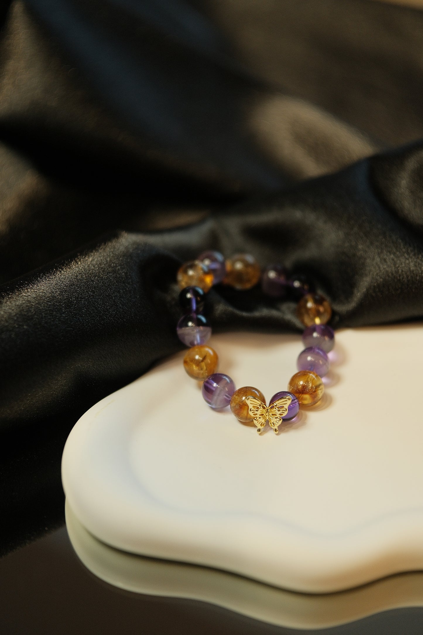 Aurum Améthyste Fire and Ice Duo Bracelet