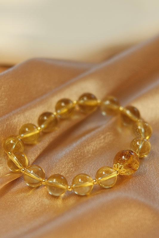 Citrine Halo Bracelet
